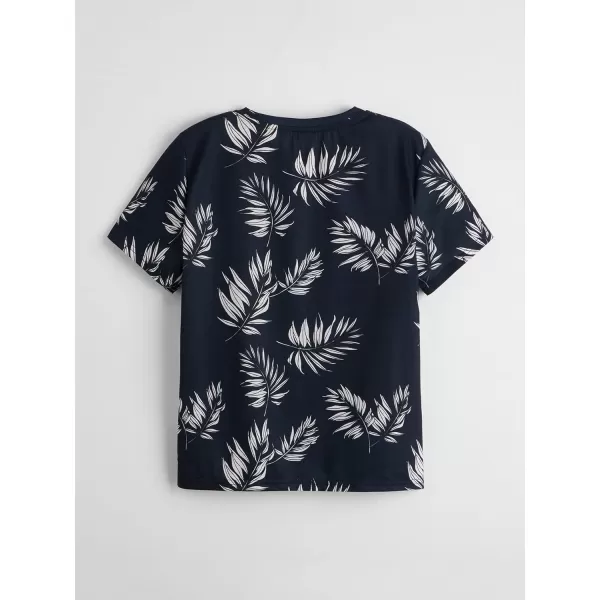 Floerns Boys Graphic Print Short Sleeve Tee Crew Neck Reflective Casual T Shirt