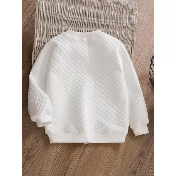 Floerns Boys Letter Patched Crewneck Long Sleeve Pullover Sweatshirt