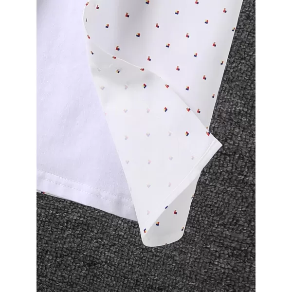 Floerns Boys Summer Graphic Print Cuffed Short Sleeve Button Down Shirt