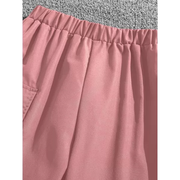Floerns Girls 2 Piece Outfit Letter Print Rib Knit Crop Tank Top and Cargo Pants