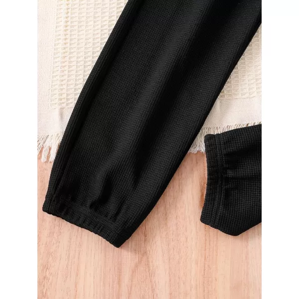 Floerns Girls 3 Piece Outfit Crop Tank Top Sweatpants Set with Sweatshirt Jacket