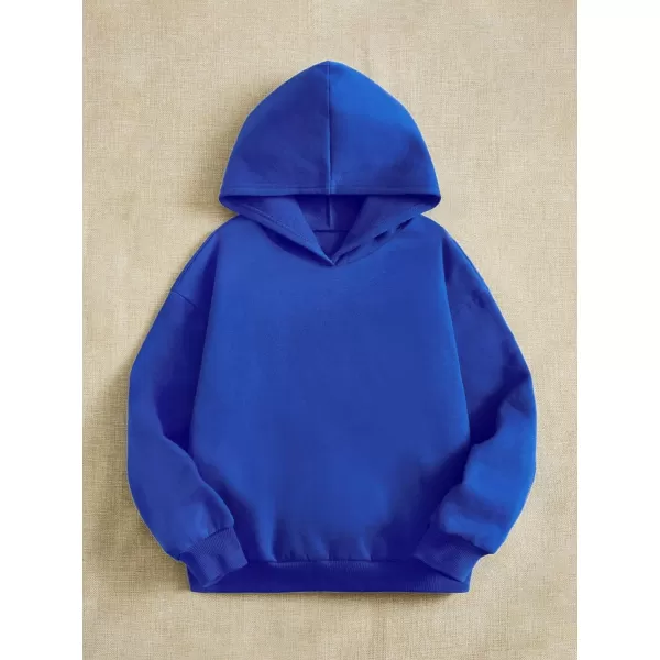 Floerns Girls Heart Graphic Print Long Sleeve Hooded Sweatshirt Pullover Tops