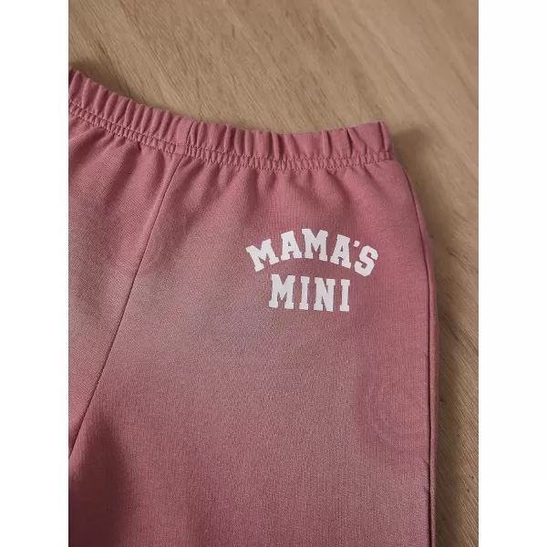 Floerns Girl's Two Piece Outfit Letter Print Tee Shirt and Sweatpants Set