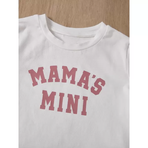 Floerns Girl's Two Piece Outfit Letter Print Tee Shirt and Sweatpants Set