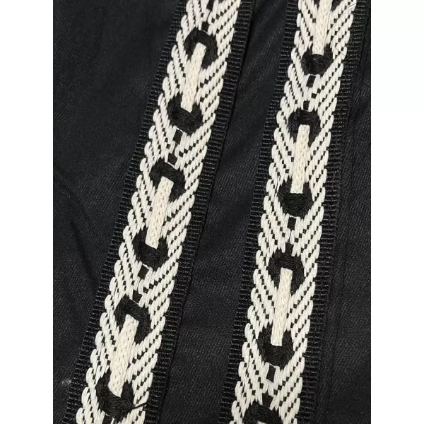 Floerns Men's Drawstring Waist Pants Tie Front Wide Leg Loose Fit Trousers