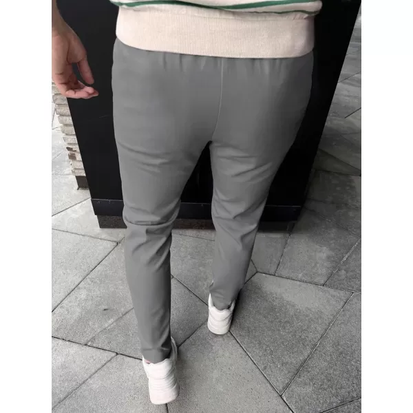 Floerns Men's Fold Pleated Tailored Pants Work Office Business Trousers Pants