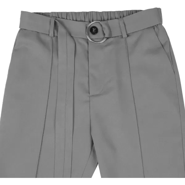Floerns Men's Fold Pleated Tailored Pants Work Office Business Trousers Pants