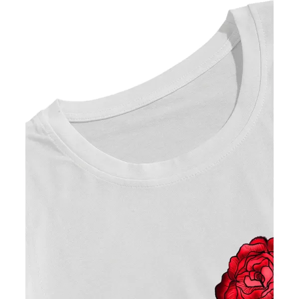 Floerns Men's Graphic Print T Shirt Drawstring Waist Shorts Set 2 Piece Outfit