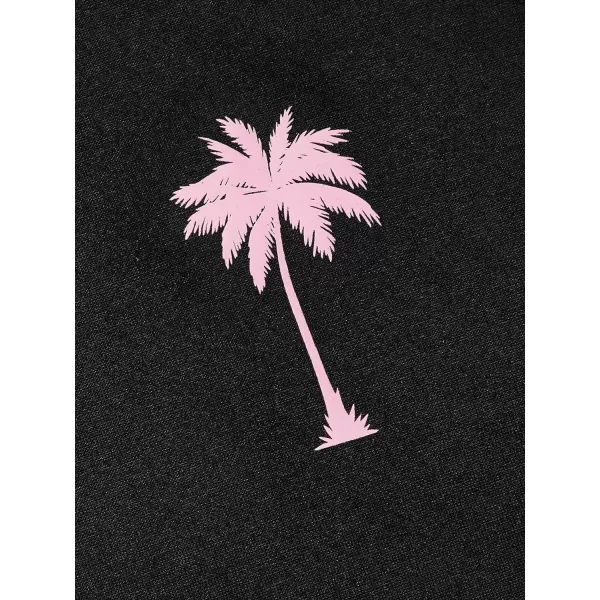 Floerns Men's Graphic Print T Shirt Drawstring Waist Shorts Set 2 Piece Outfit