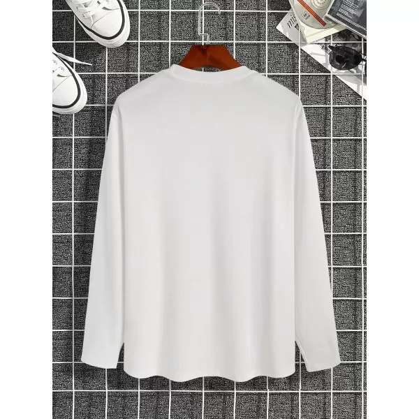 Floerns Men's Graphic Print Tshirt Letter Print Crewneck Casual Tee Shirt