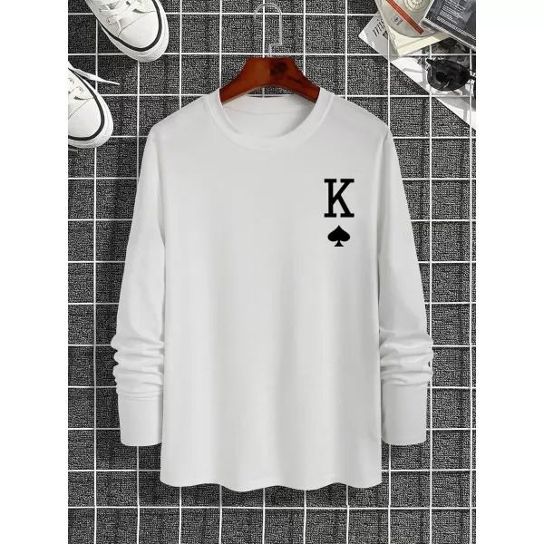 Floerns Men's Graphic Print Tshirt Letter Print Crewneck Casual Tee Shirt