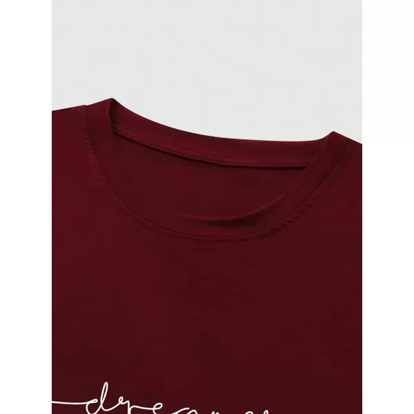Floerns Men's Letter Print Short Sleeve Colorblock Crewneck Casual Tee Shirt