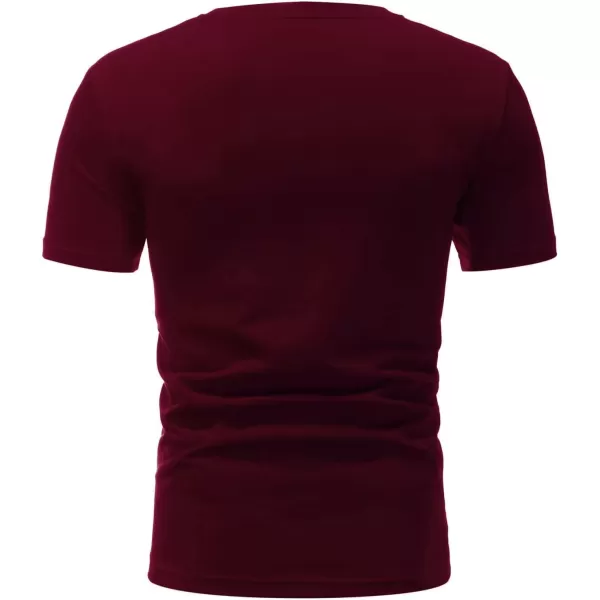 Floerns Men's Letter Print Short Sleeve Colorblock Crewneck Casual Tee Shirt