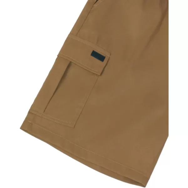 Floerns Men's Solid Flap Pocket Drawstring Waist Cargo Loose Shorts