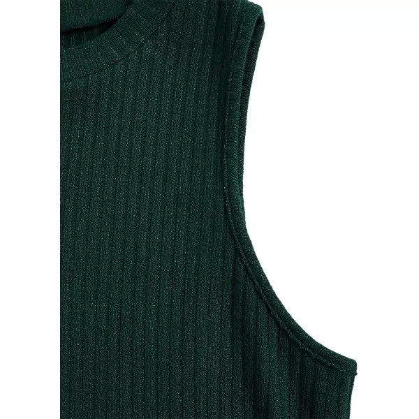 Floerns Women's 2 Piece Sleeveless Rib Knit Round Neck Camisole Tank Top