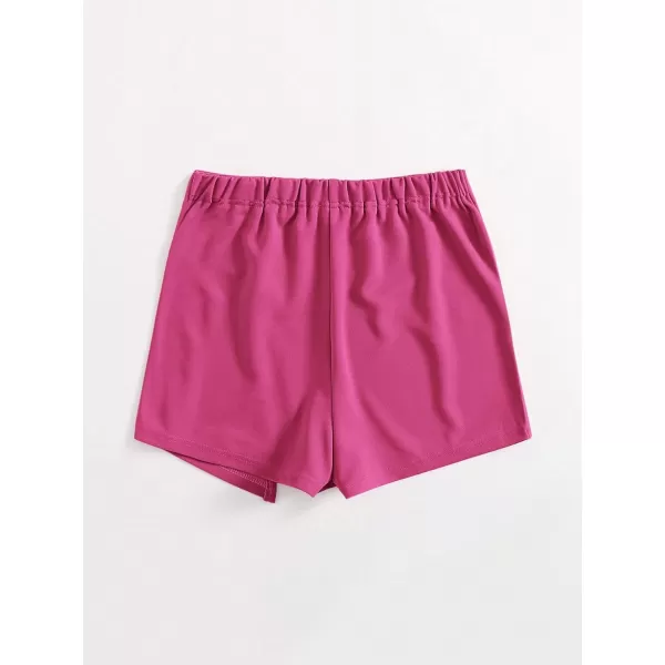 Floerns Women's Casual Asymmetrical High Waisted Bodycon Pencil Skirt Shorts