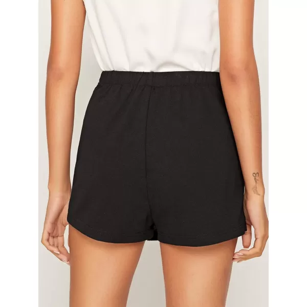 Floerns Women's Casual Asymmetrical High Waisted Bodycon Pencil Skirt Shorts