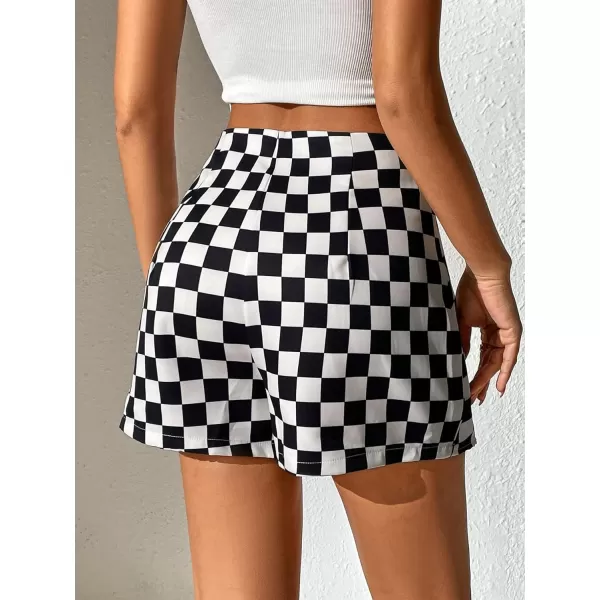 Floerns Women's Casual Asymmetrical High Waisted Bodycon Pencil Skirt Shorts