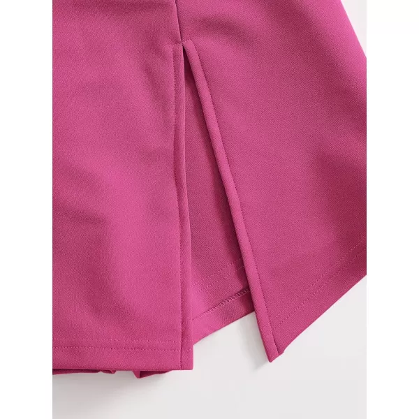 Floerns Women's Casual Asymmetrical High Waisted Bodycon Pencil Skirt Shorts