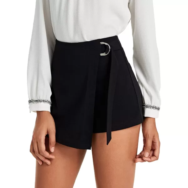 Floerns Women's Casual Asymmetrical High Waisted Bodycon Pencil Skirt Shorts