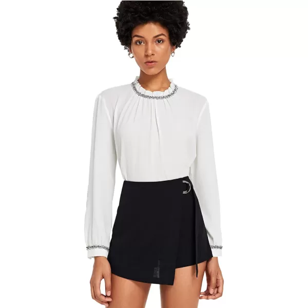 Floerns Women's Casual Asymmetrical High Waisted Bodycon Pencil Skirt Shorts