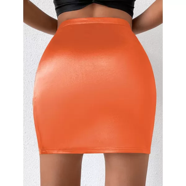 Floerns Women's Cut Out Chain Linked High Waist Party Bodycon Mini Skirt