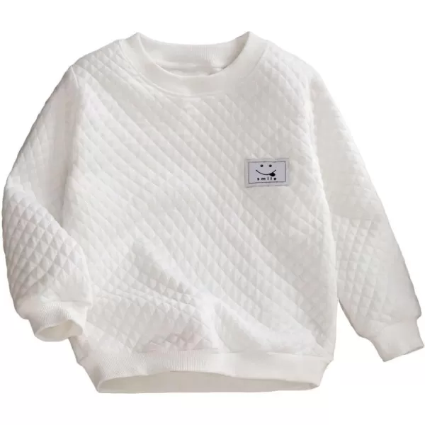 Floerns Boys Letter Patched Crewneck Long Sleeve Pullover Sweatshirt