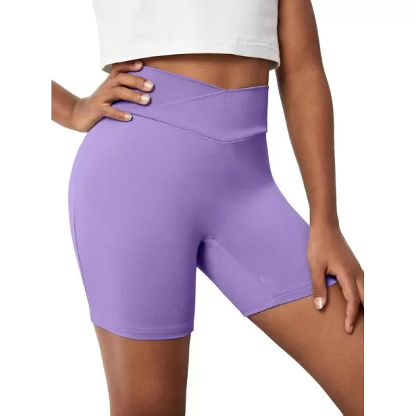 Floerns Girl's Sports Shorts Rib Knitted Sporty Athletic Running Kids Biker Shorts