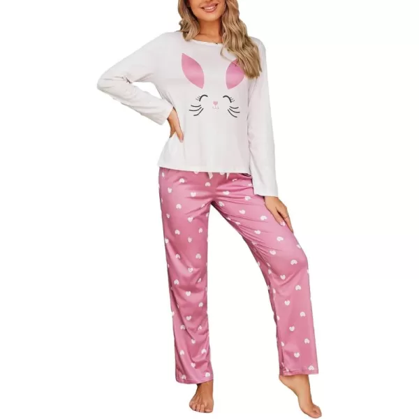 Pink White Cartoon