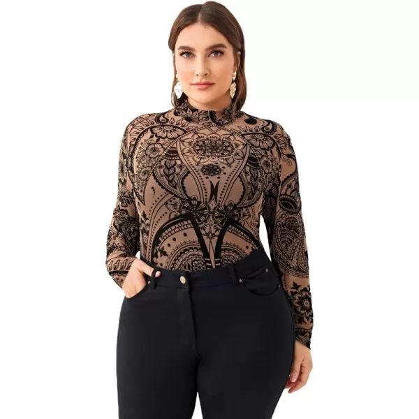 Brown Paisley