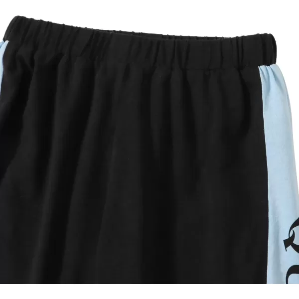 Floerns Girls 2 Piece Letter Graphic Short Sleeve Crop Top and Legging Set
