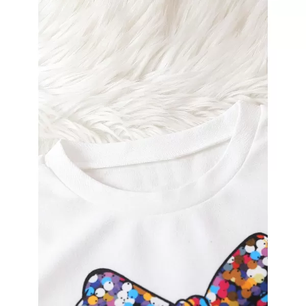 Floerns Girl's 2 Piece Outfit Long Sleeve Sweatshirt Top with Leggings Set