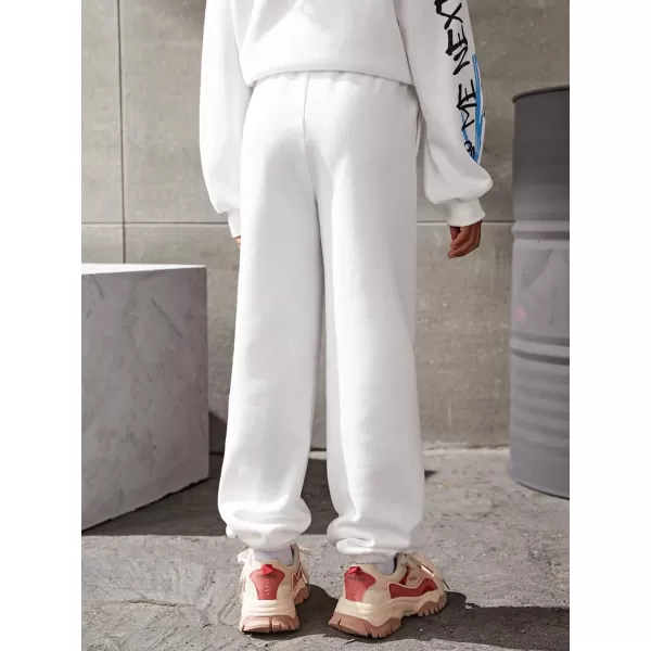 Floerns Girls Reflective Graphic Print Elastic Waist Jogger Sweatpants