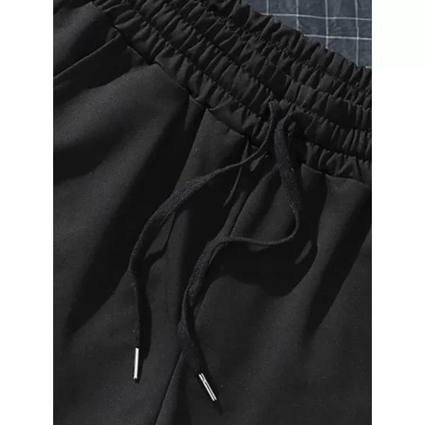 Floerns Men's Boho Tribal Print Drawstring Waist Summer Shorts with Pocket