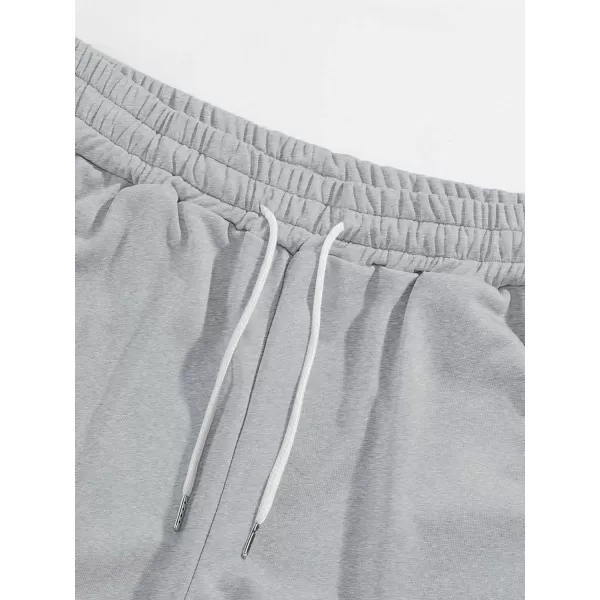 Floerns Men's Graphic Print Drawstring Waist Straight Leg Workout Sweatpants