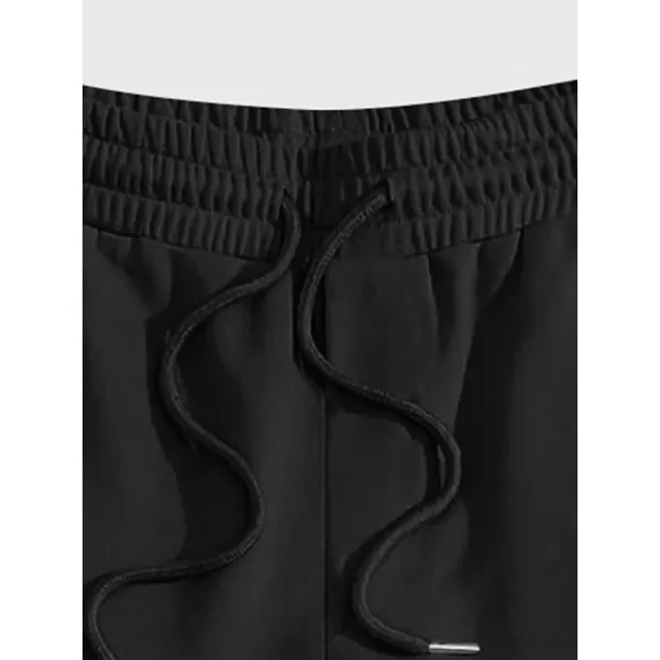 Floerns Men's Graphic Print Drawstring Waist Straight Leg Workout Sweatpants