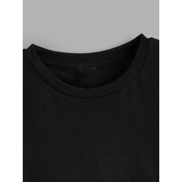 Floerns Toddler Boys 3 Pcs Casual Crewneck T Shirt Short Sleeve Solid Tee Shirt Top