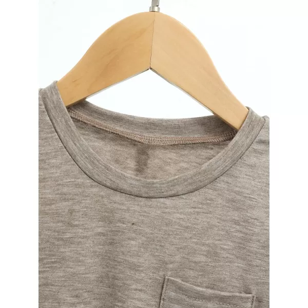 Floerns Toddler Boys 3 Pcs Casual Crewneck T Shirt Short Sleeve Solid Tee Shirt Top