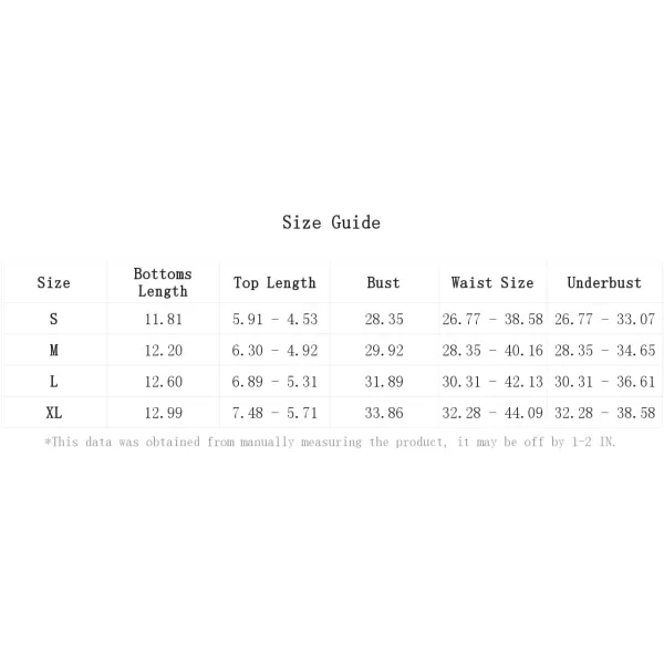 Floerns Women's All Over Print Tube Bandeau Bralette Tie Side Bikini Swimwear