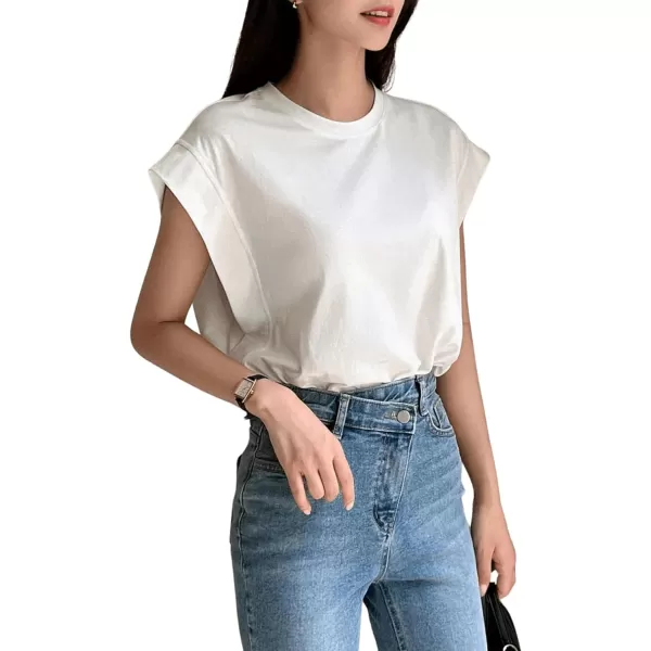 Floerns Women's Casual Stripe Print Batwing Sleeve T Shirts Round Neck Tee