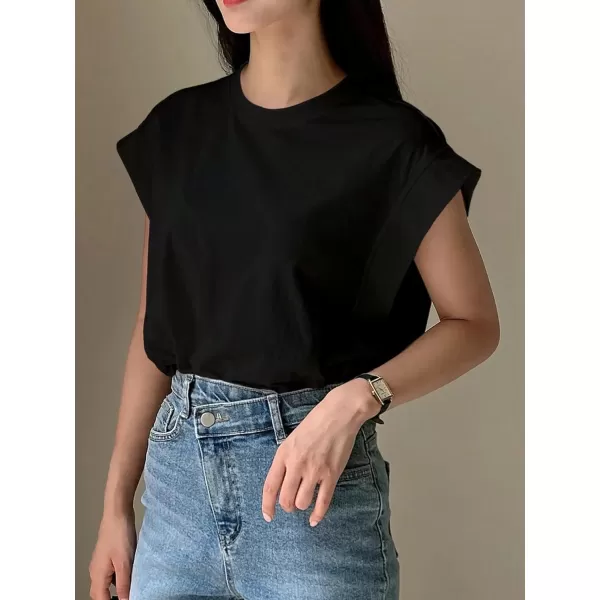 Floerns Women's Casual Stripe Print Batwing Sleeve T Shirts Round Neck Tee