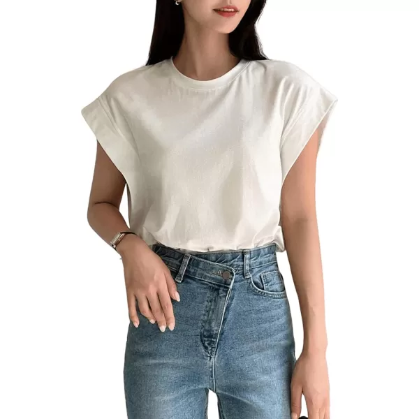 Floerns Women's Casual Stripe Print Batwing Sleeve T Shirts Round Neck Tee