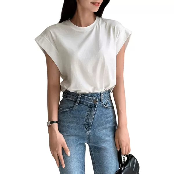 Floerns Women's Casual Stripe Print Batwing Sleeve T Shirts Round Neck Tee