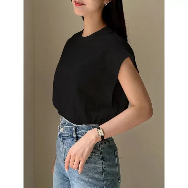 Floerns Women's Casual Stripe Print Batwing Sleeve T Shirts Round Neck Tee