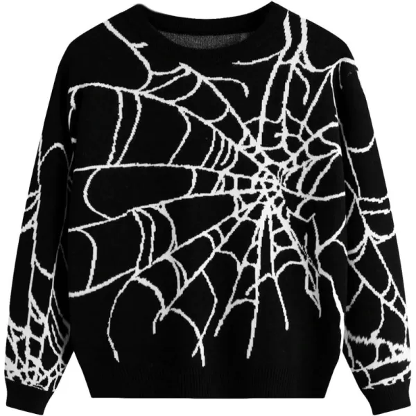 Floerns Boy's Graphic Print Long Sleeve Round Neck Winter Sweater Pullovers
