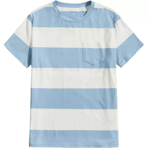 Floerns Men's Color Block Short Sleeve Tshirt Casual Crew Neck Tee Shirt