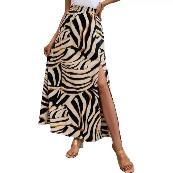 Khaki Black Striped