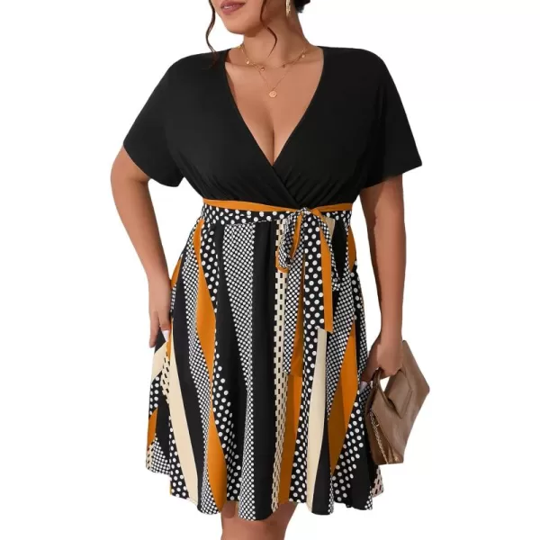 Black Orange Striped