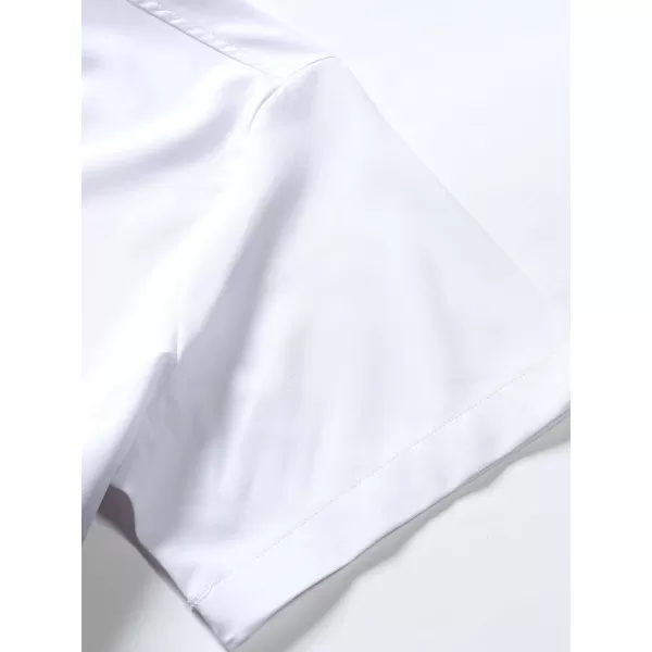 Floerns Men's Striped Shirts Casual Short Sleeve Button Down Shirts
