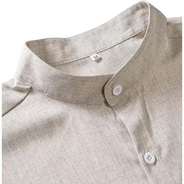 Floerns Men's Striped Shirts Casual Short Sleeve Button Down Shirts
